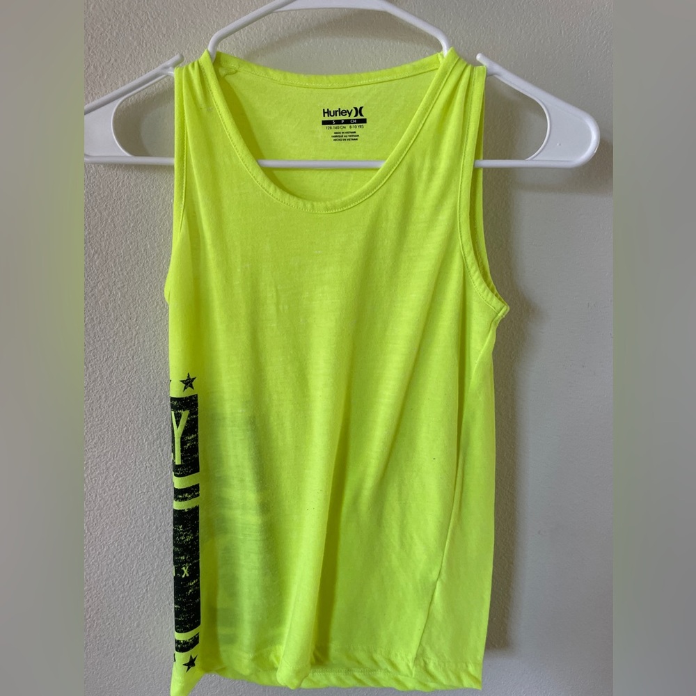 Boys Hurley Vibrant Lime Tank Top